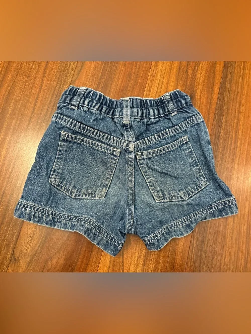 Children’s Place Vintage/y2k denim embroidered floral shorts